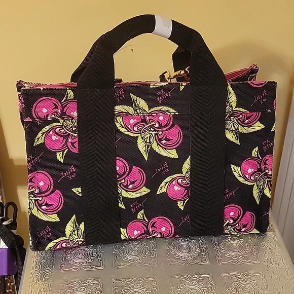 BETSEY JOHNSON FLORAL CANVAS TOTE - Picture 4 of 16